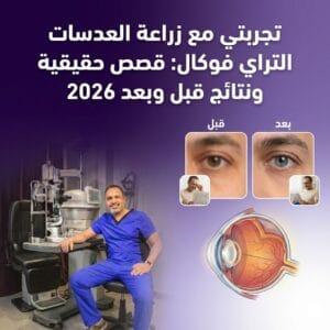 تجربتي مع زراعة العدسات التراي فوكال: قصص حقيقية ونتائج قبل وبعد 2026
