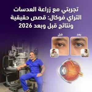 تجربتي مع زراعة العدسات التراي فوكال: قصص حقيقية ونتائج قبل وبعد 2026