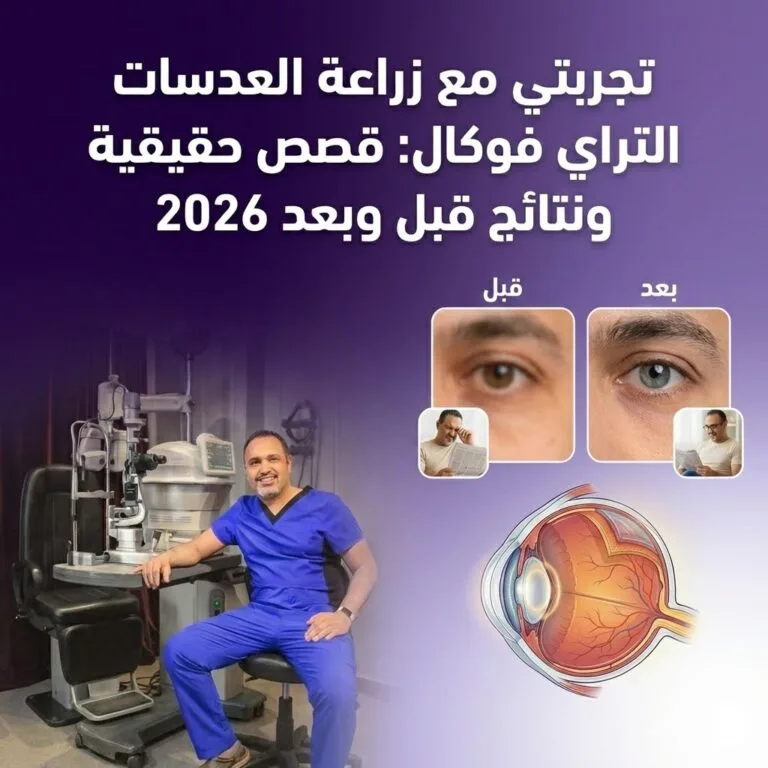 تجربتي مع زراعة العدسات التراي فوكال: قصص حقيقية ونتائج قبل وبعد 2026