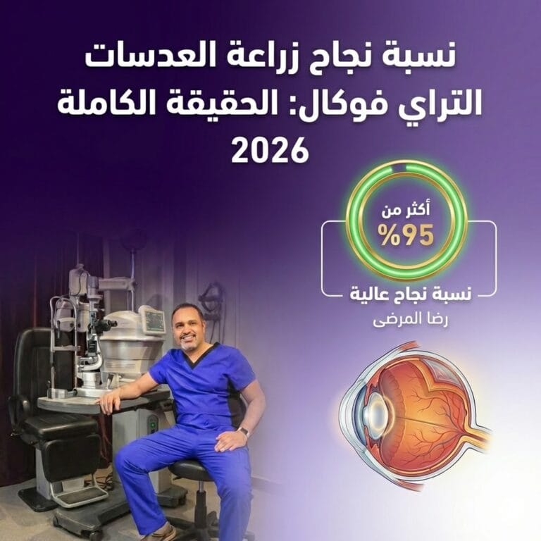 نسبة نجاح زراعة العدسات التراي فوكال: الحقيقة الكاملة 2026